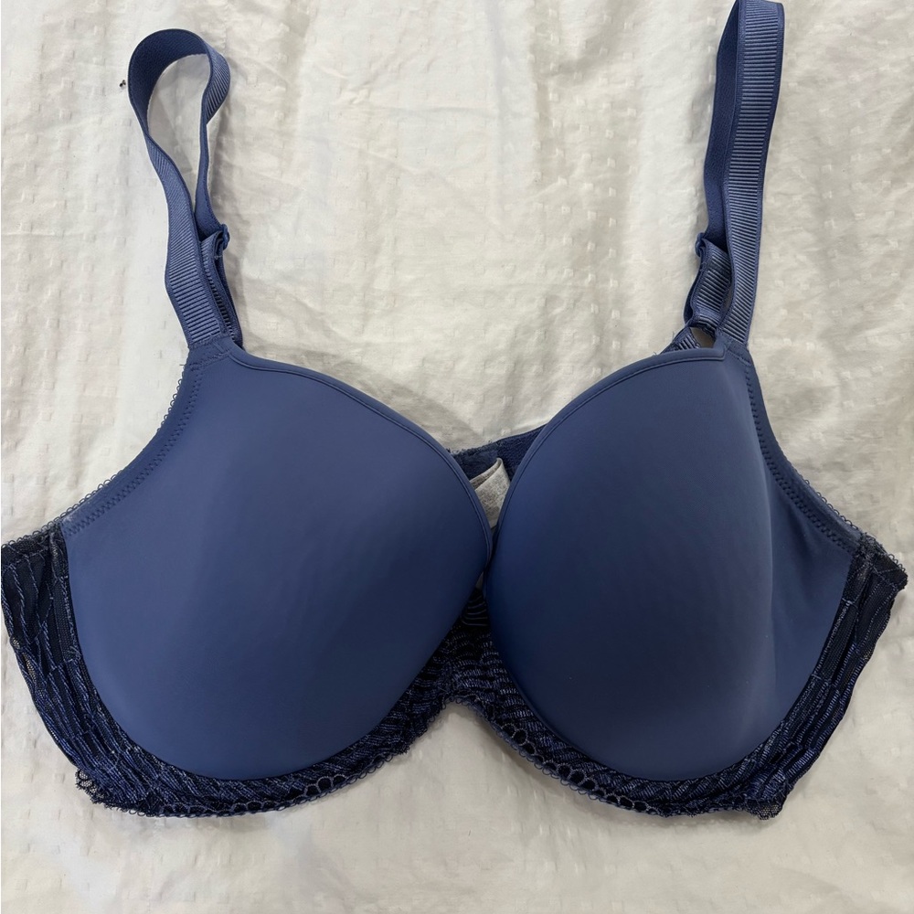 Wacoal La Femme Underwire T-Shirt Bra Dark Blue 853117 38D
